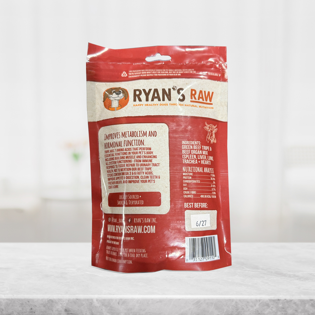 Beef Tripe Sticks - Ryans Raw - Image 2